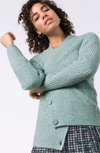 Mint Ribbed Knit Cardigan