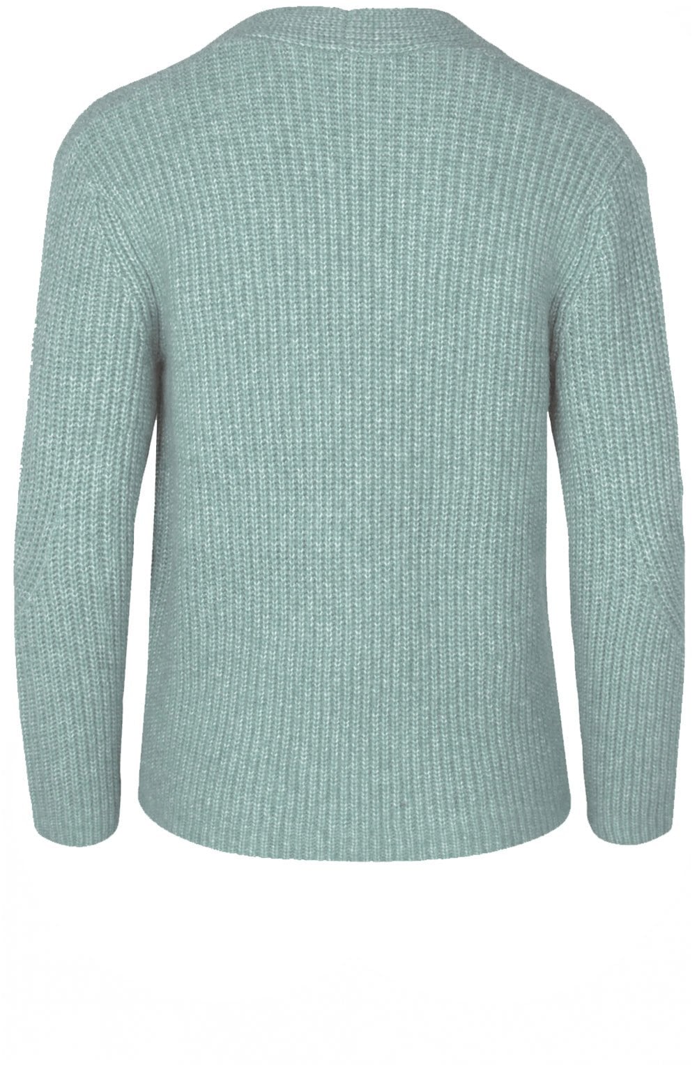 Mint Ribbed Knit Cardigan