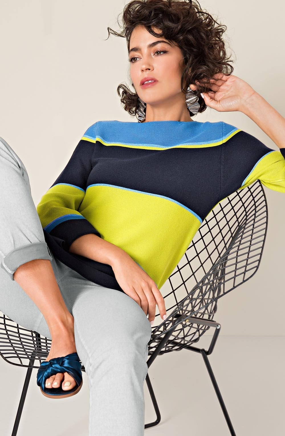 Multi Coloured Block Design Jumper