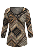 Multi Coloured Mandala Patterned Top