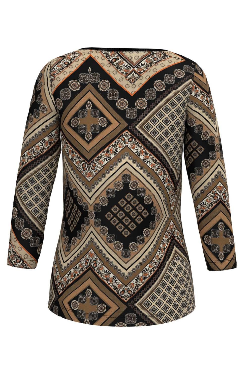 Multi Coloured Mandala Patterned Top