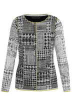Multi Pattern Sheer Sleeve Top