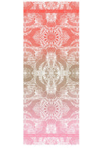 MUSI Pink and Beige Patterned Scarf