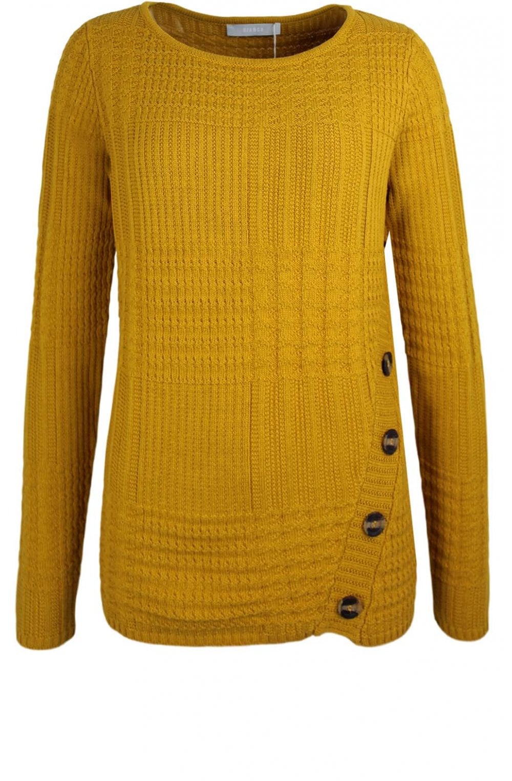 Mustard Textured Knit Jumper