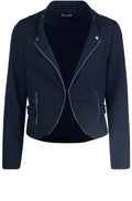 Navy Biker Style Jacket