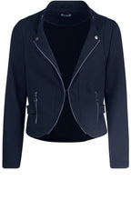 Navy Biker Style Jacket