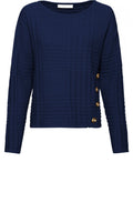 Navy Button Detail Jumper