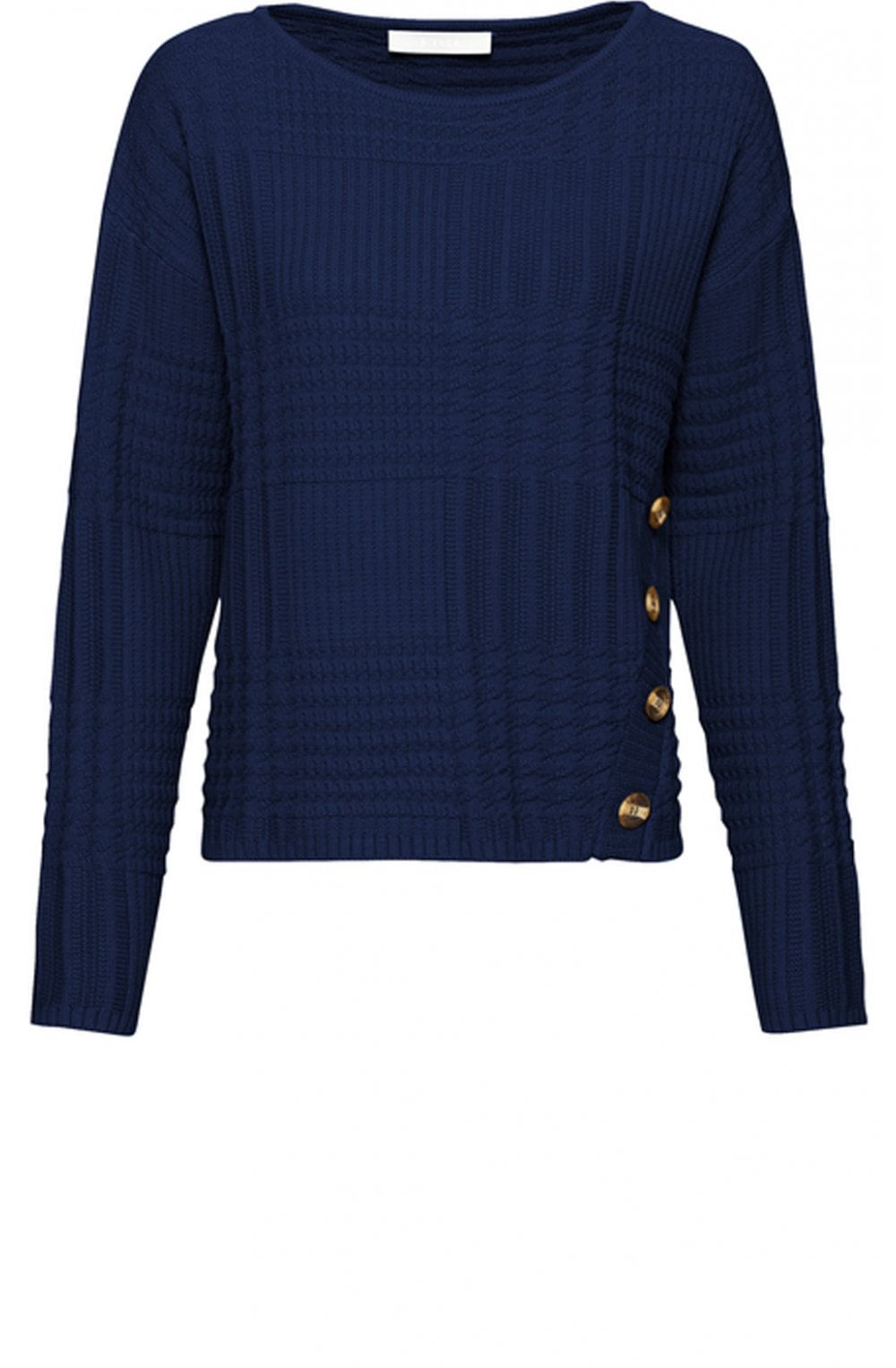 Navy Button Detail Jumper