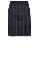 Navy Check Skirt