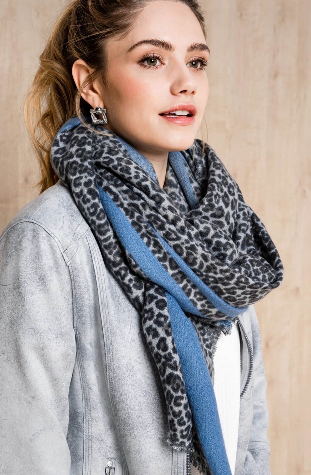 Naxos Leopard Print Scarf