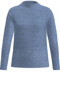 Nele Blue Ribbed Knit Jumper