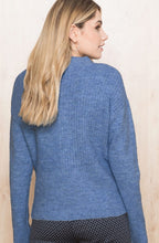 Nele Blue Ribbed Knit Jumper