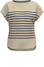 Olly Beige and Navy Stripe Slip Over