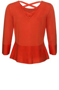 Orange Cross Back Jumper