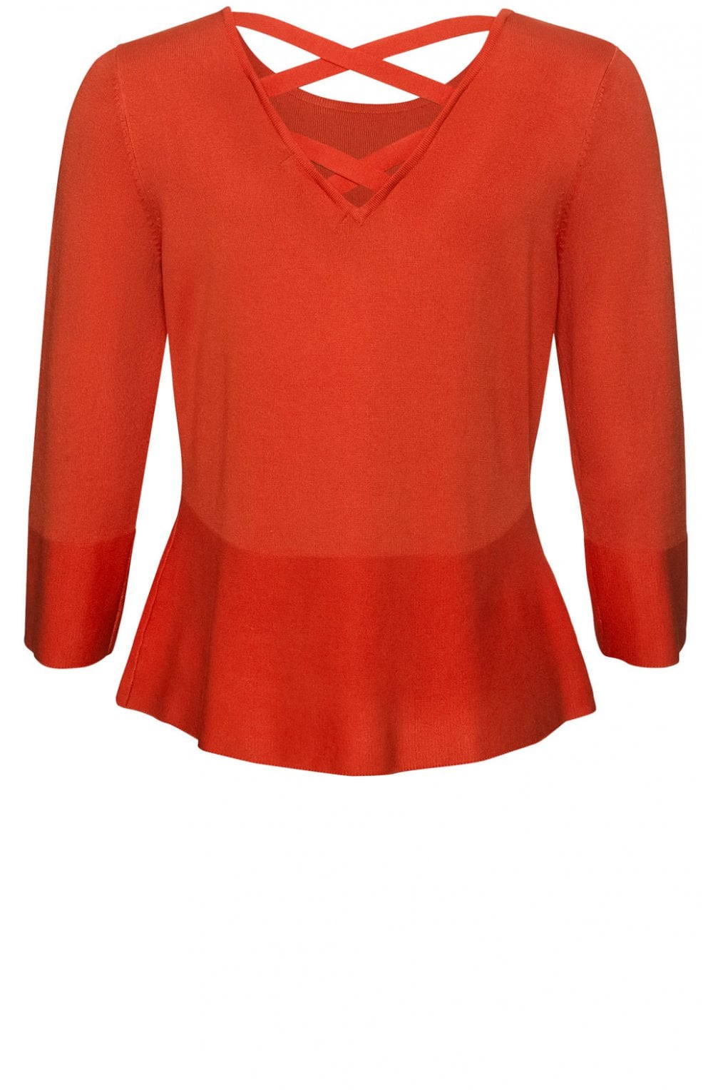 Orange Cross Back Jumper