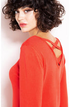 Orange Cross Back Jumper