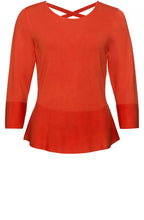 Orange Cross Back Jumper