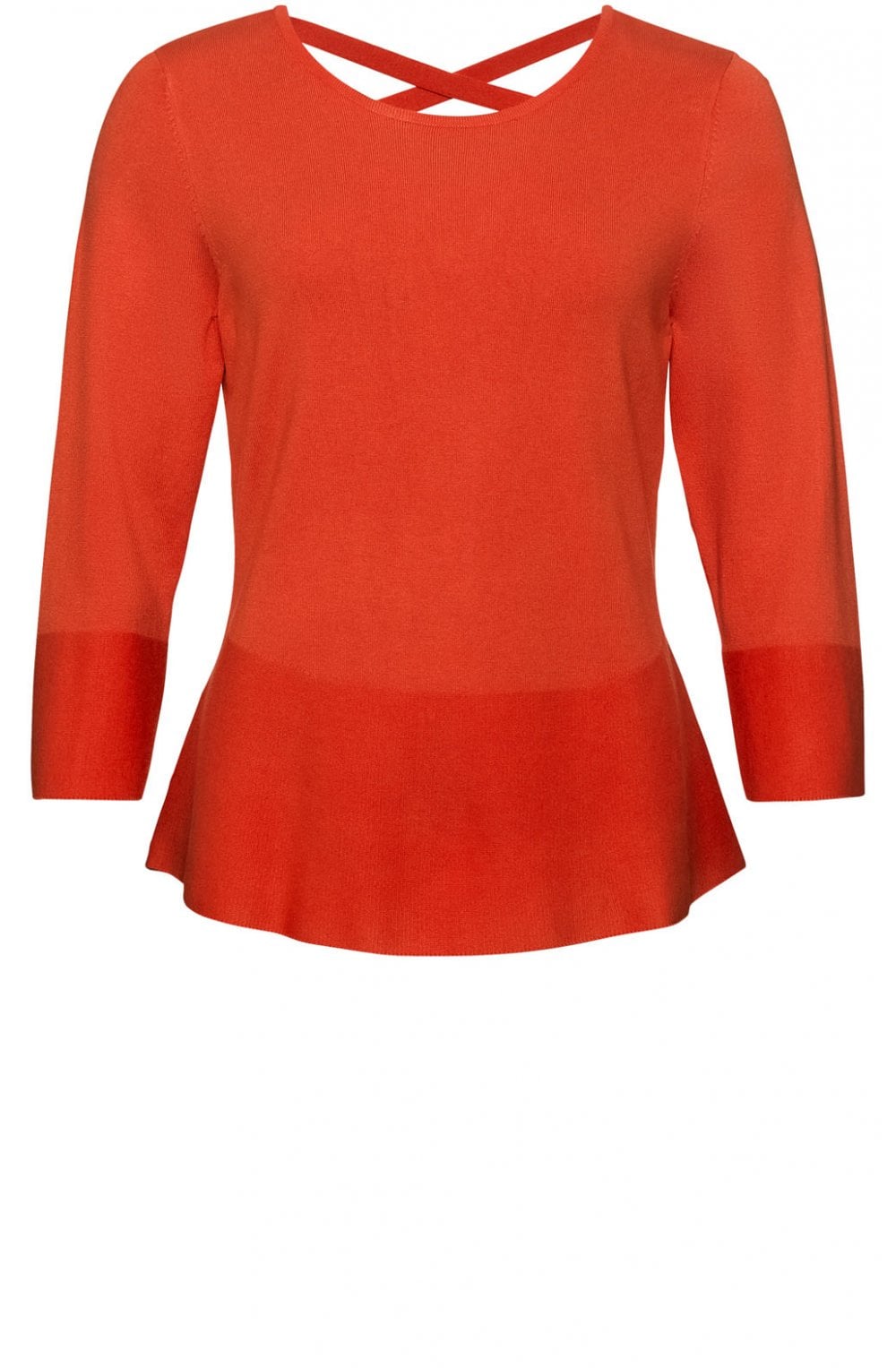 Orange Cross Back Jumper