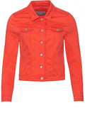 Orange Denim Jacket