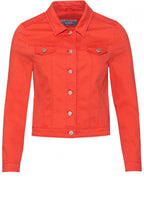 Orange Denim Jacket