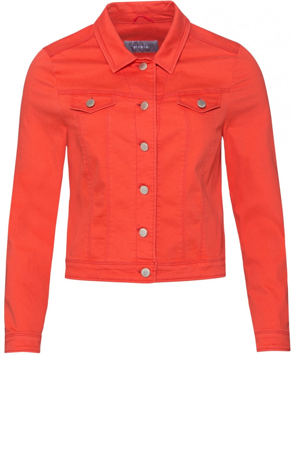 Orange Denim Jacket