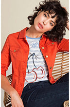 Orange Denim Jacket