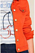 Orange Denim Jacket
