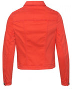 Orange Denim Jacket