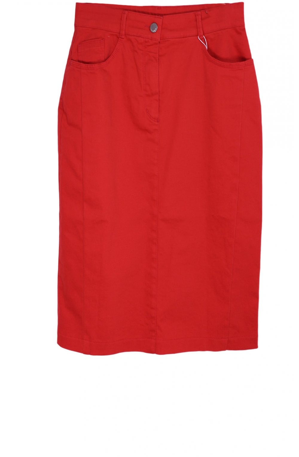 Orange Denim Skirt