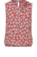 Orange Floral Blouse