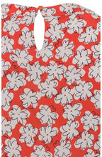 Orange Floral Blouse