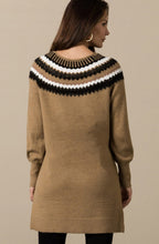 Otis Beige Mix Fairisle Knitted Tunic