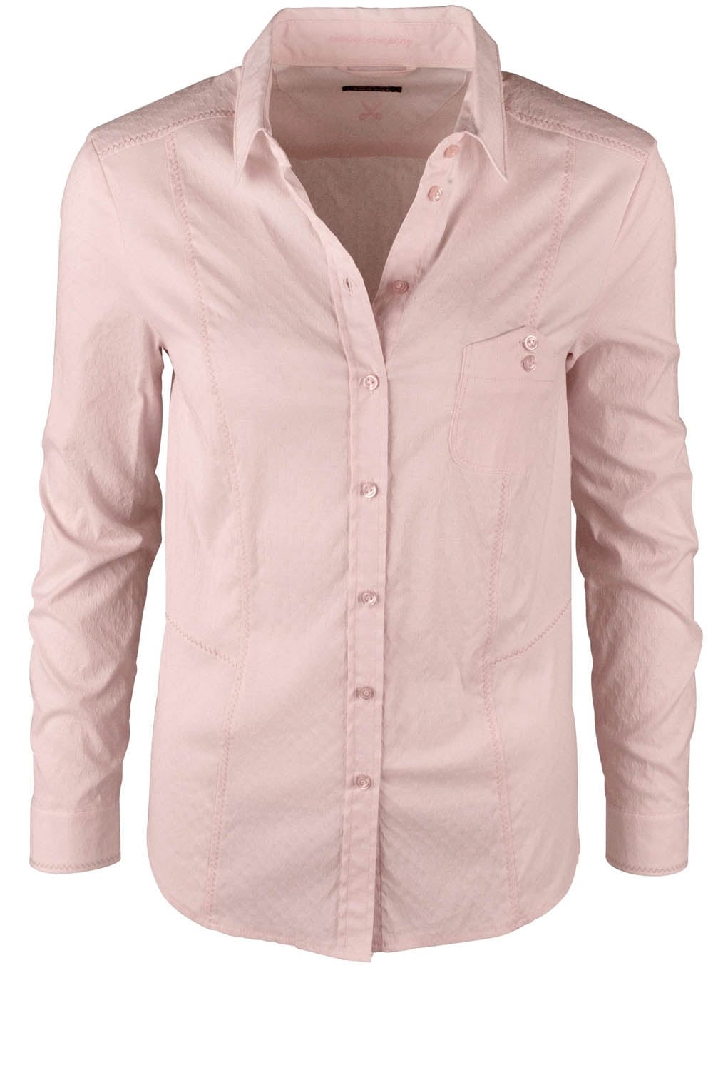Pale Pink Textured Shirt