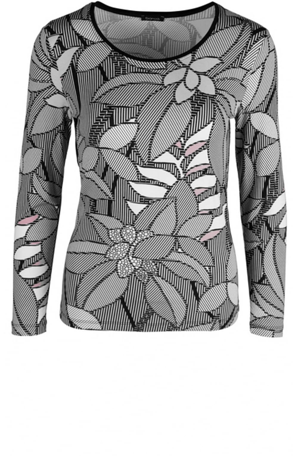 Patterned Jersey Top