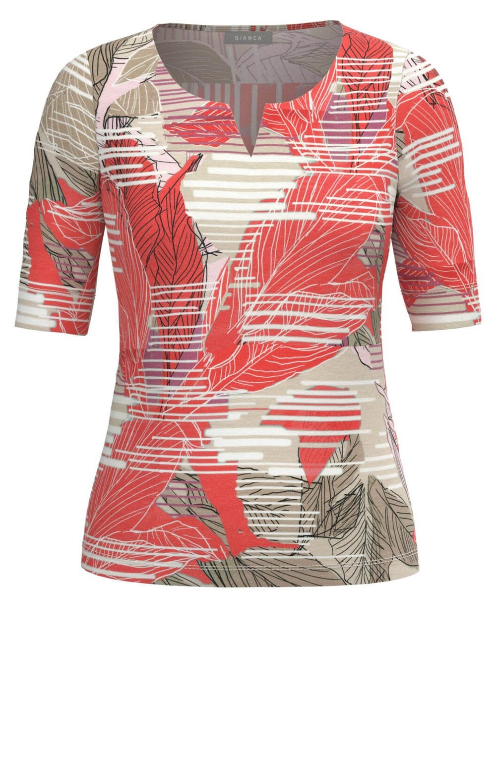 Paula Pink and Beige Mix Top