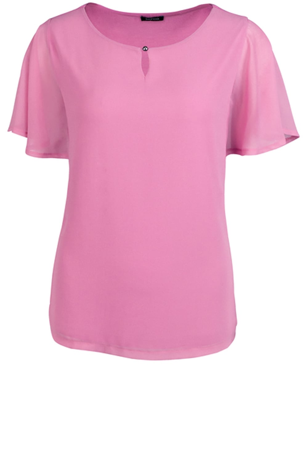 Pink Chiffon Front Top