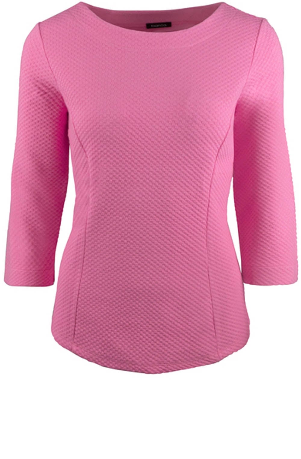 Pink Textured Jersey Top