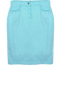 Pool Blue Denim Skirt