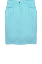 Pool Blue Denim Skirt