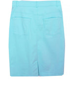 Pool Blue Denim Skirt