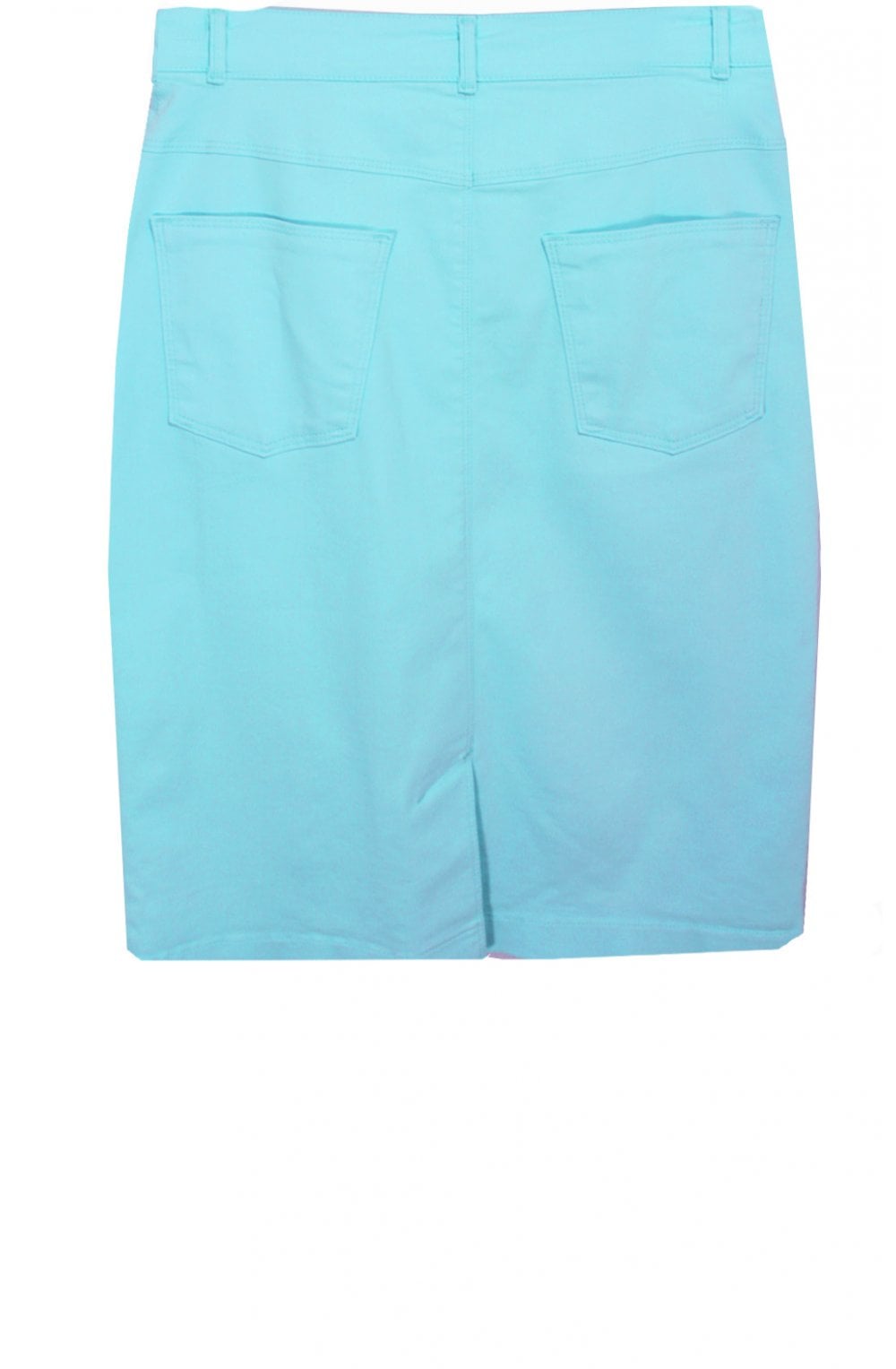 Pool Blue Denim Skirt