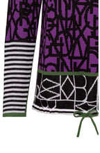 Purple Mixed Print Jumper