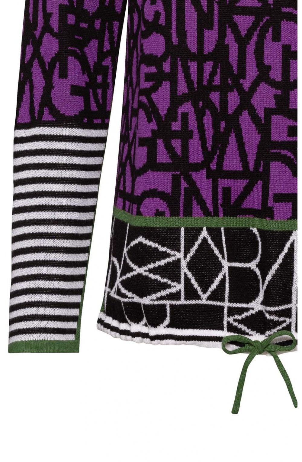 Purple Mixed Print Jumper