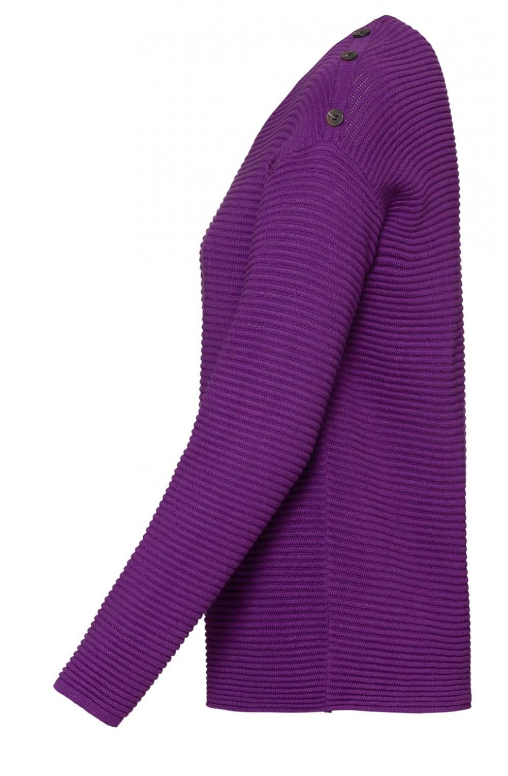 Purple Ribbed Knit Jumper