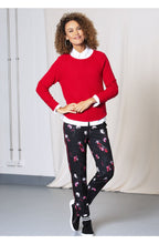 Red Ribbed Knit Sweater