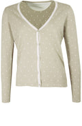 Sand Spotted Print Cardigan