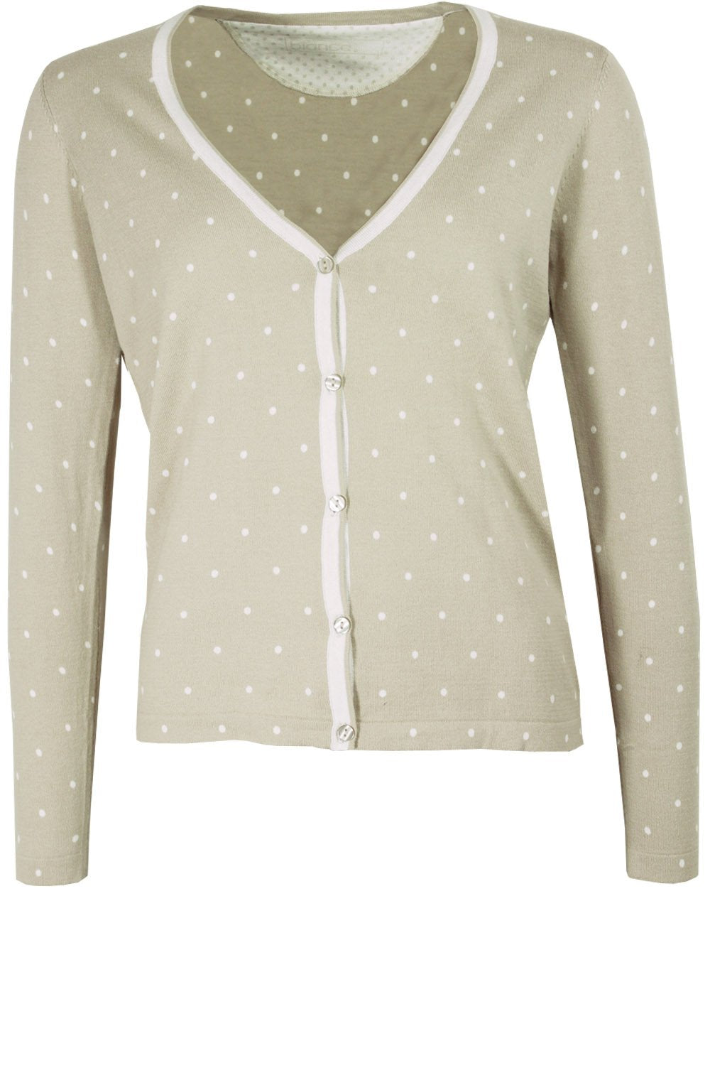 Sand Spotted Print Cardigan