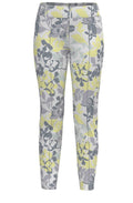 Siena Grey and Yellow Mix Capri Trousers