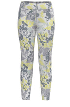 Siena Grey and Yellow Mix Capri Trousers