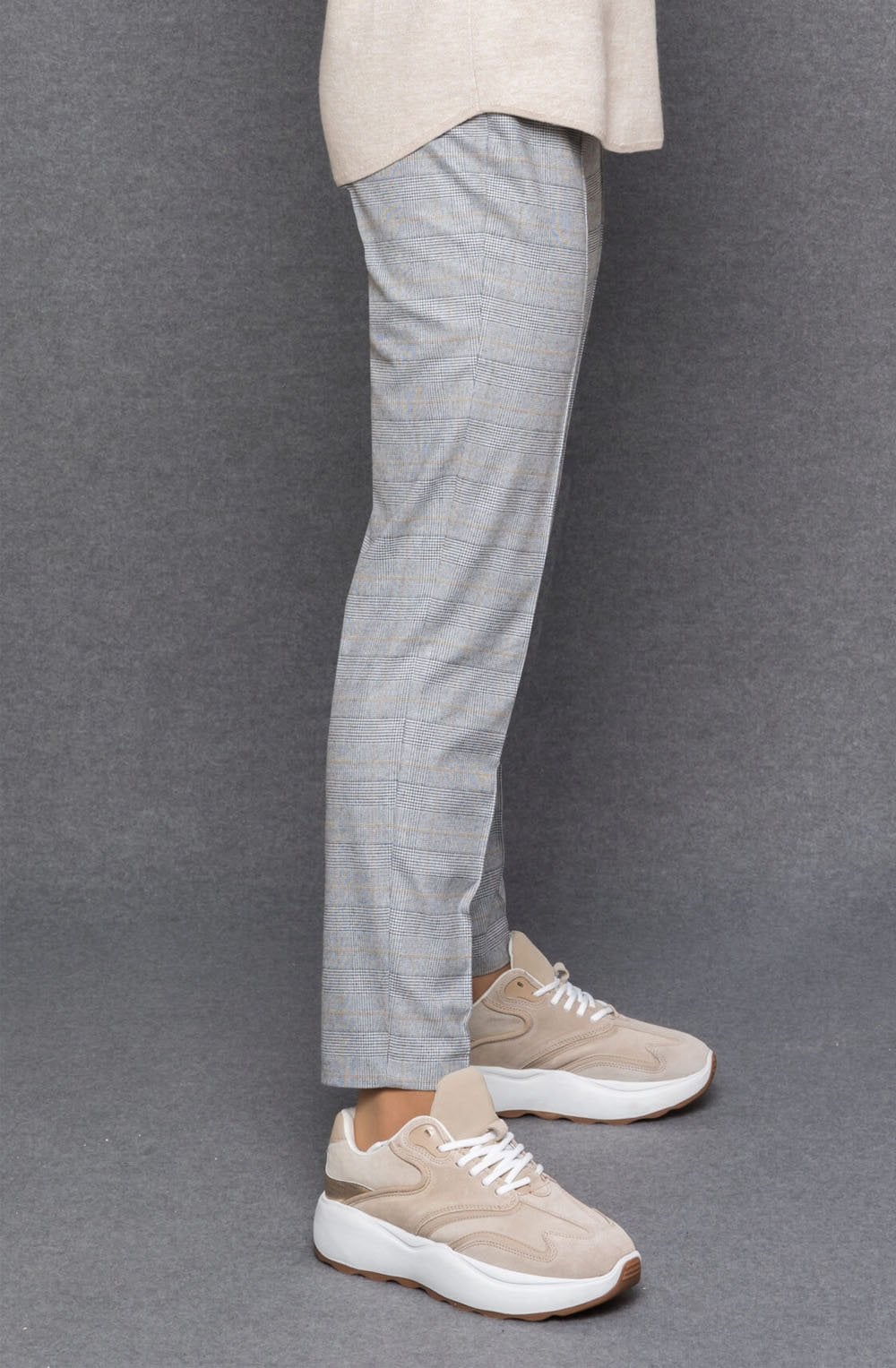 Siena Grey Check Trousers